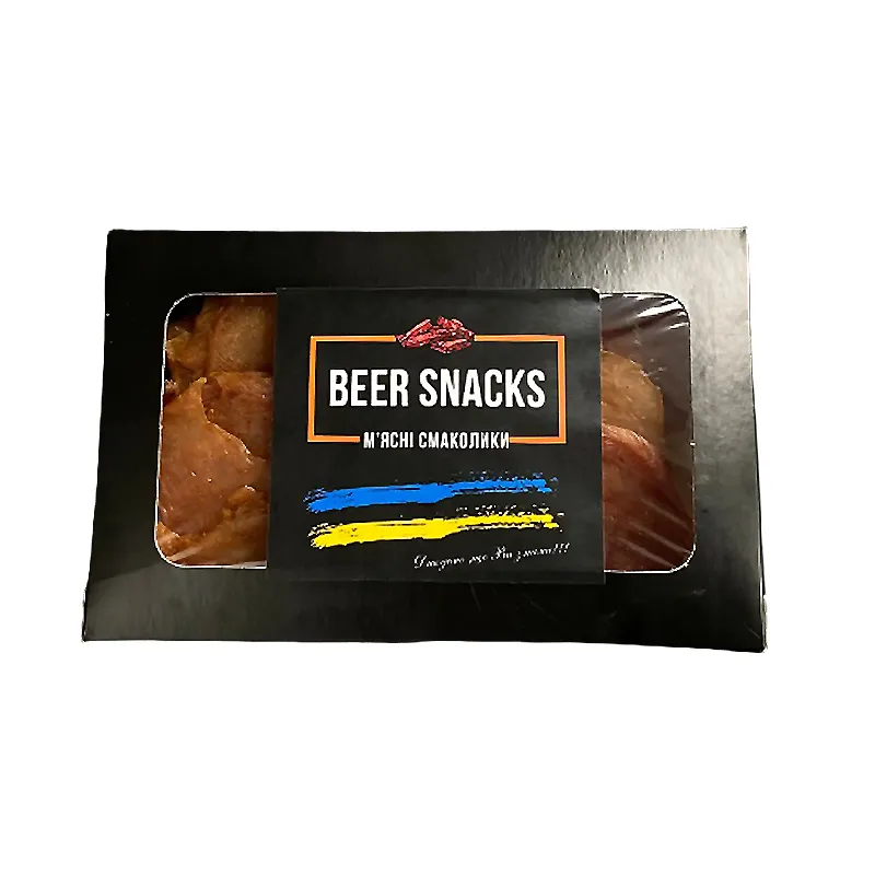 Набір-бокс м&#039;ясних снеків із курки Beer Snacks куряча арена №1 300 г.