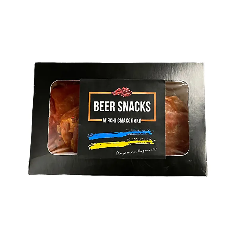 Набір-бокс м&#039;ясних снеків із курки Beer Snacks куряча бійня №1 300 г.