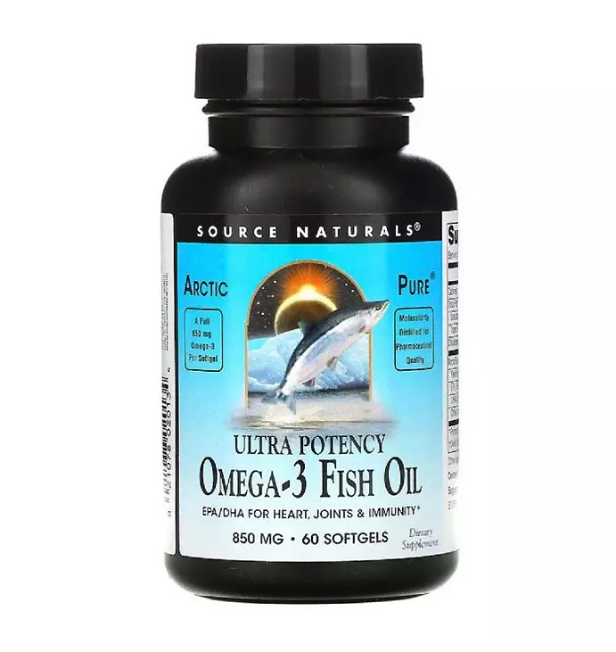 Омега 850мг, 60капсул, Source naturals large popup