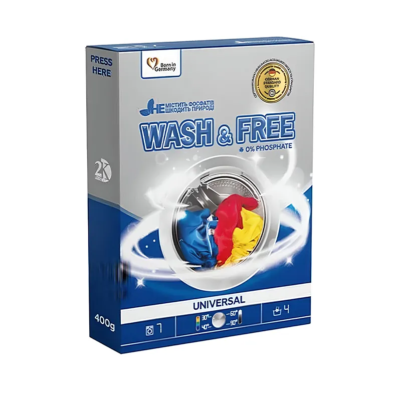 Пральний порошок Wash &amp; Free Universal 400 г. (10801)