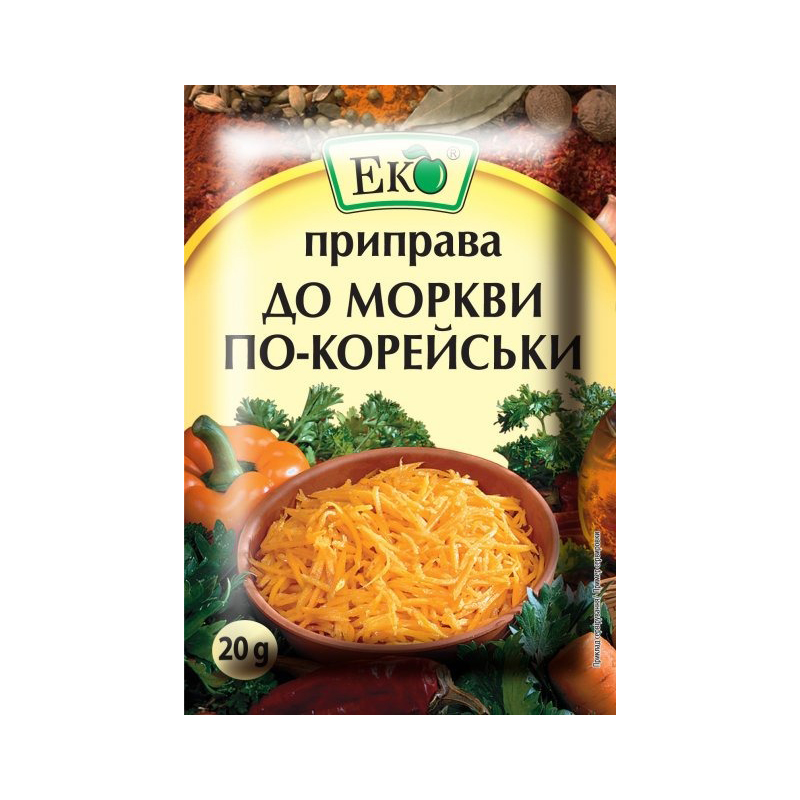 Приправа ЕКО до МОРКВИ ПО-КОРЕЙСЬКИ, 20 г. large popup