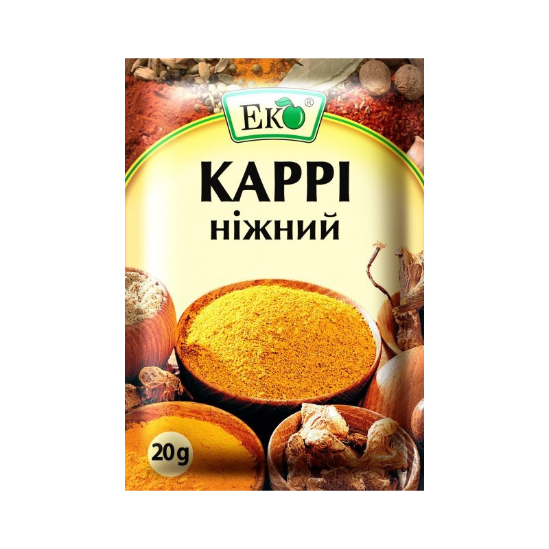 Приправа ЕКО КАРРІ ніжний, 20 г. large popup