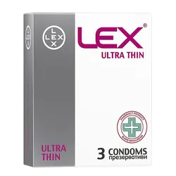 Презервативи LEX Ultra thin Надтонкі з силіконовим змащувачем, 3шт