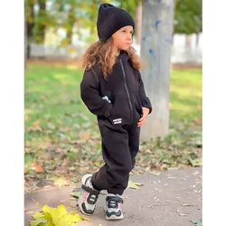 Ромпер комбінезон TM Fashion Kids футер чорний, р.98-104 thumbnail