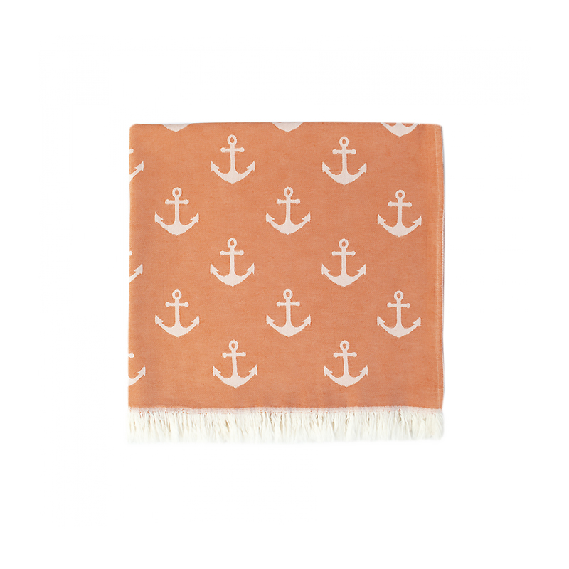 Рушник Lotus Home Pestemal - Anchor 90*160 orange помаранчевий large popup