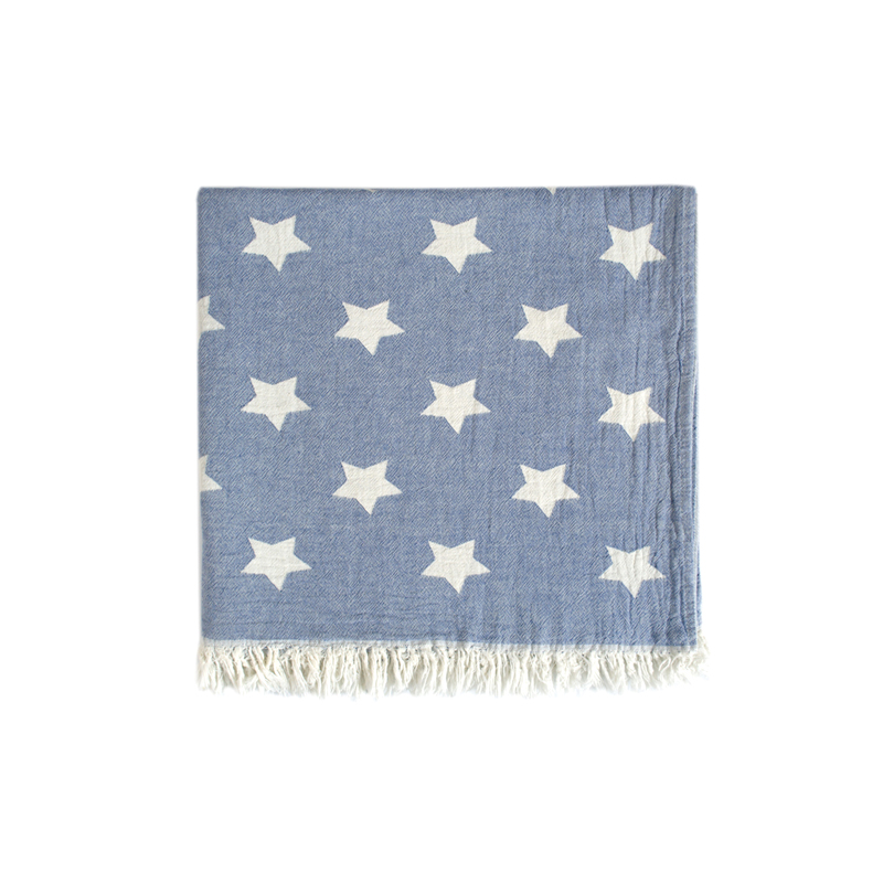 Рушник Lotus Home Pestemal - Star 90*160 denim денім large popup