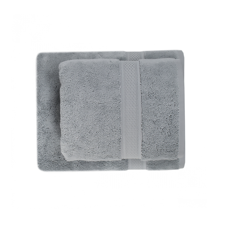 Рушник махровий Lotus Home - Grand soft twist grey сірий 50*90 large popup