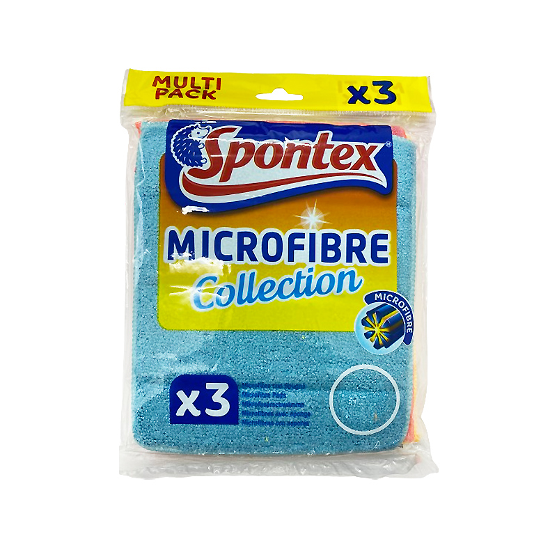 Серветки Spontex Multi Pack3 мікрофібра 3шт 20*17,5см large popup