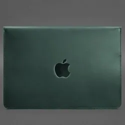 Шкіряний чохол-конверт на магнітах для MacBook 15 дюйм Зелений Crazy Horse thumbnail