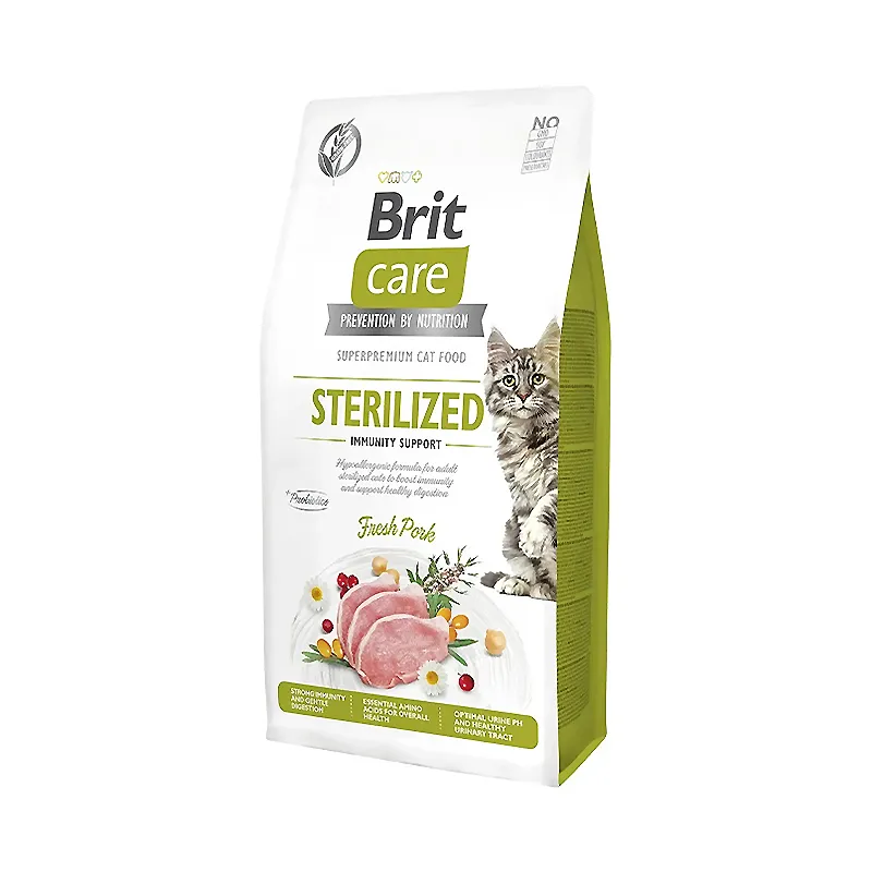 Сухий корм для котів Brit Care Cat Grain Free Sterilized Immunity Support, для стерилізованих котів,