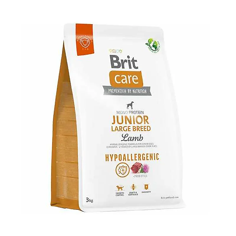 Сухий корм для молодих собак великих порід Brit Care Dog Hypoallergenic Junior Large Breed (ягня) 3 