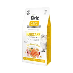 Сухий корм для котів Brit Care Cat GF Haircare Healthy & Shiny Coat, для здоров'я шкіри та шерсті, к