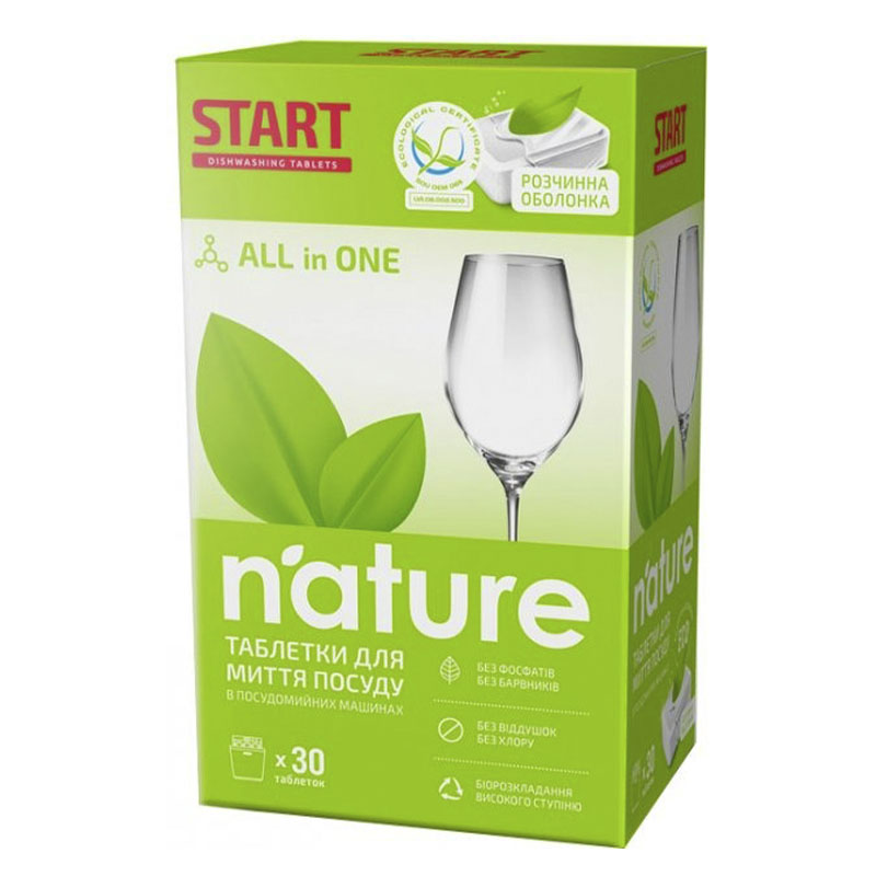 Таблетки для посудомийних машин START Nature 30шт (100305) large popup