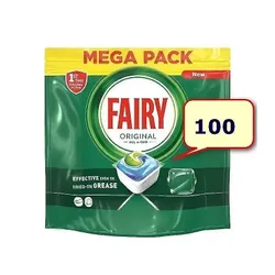 Таблетки для посудомийних машин 100 шт Fairy Original All in one Все в Одному