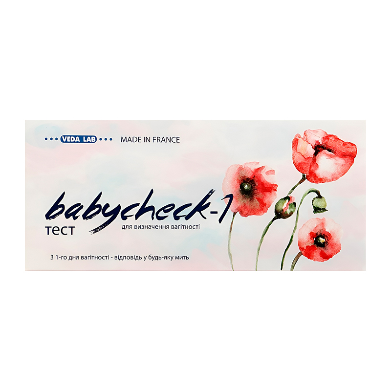 Тест для визначення вагітності BABYCHECK-1 №5 Veda.Lab large popup