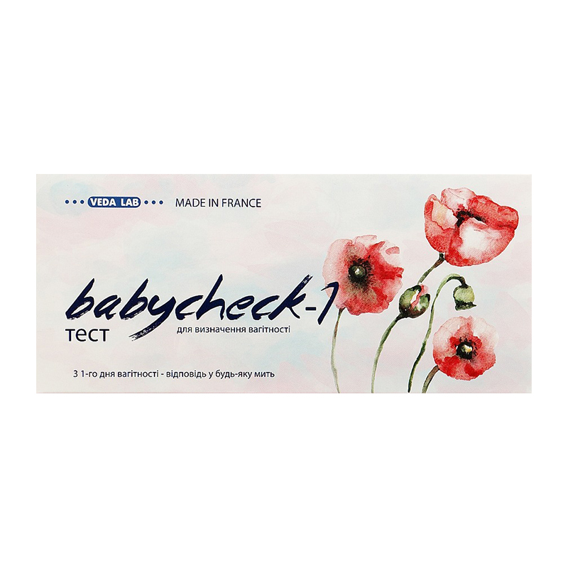 Тест для визначення вагітності BABYCHECK-1, Франція, почуттів. від 10 од. large popup