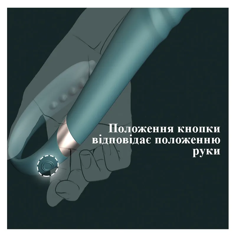 Вібратор кролик дугоподібний Wo-sex Y09, 10 режимів вібрації. Зелений