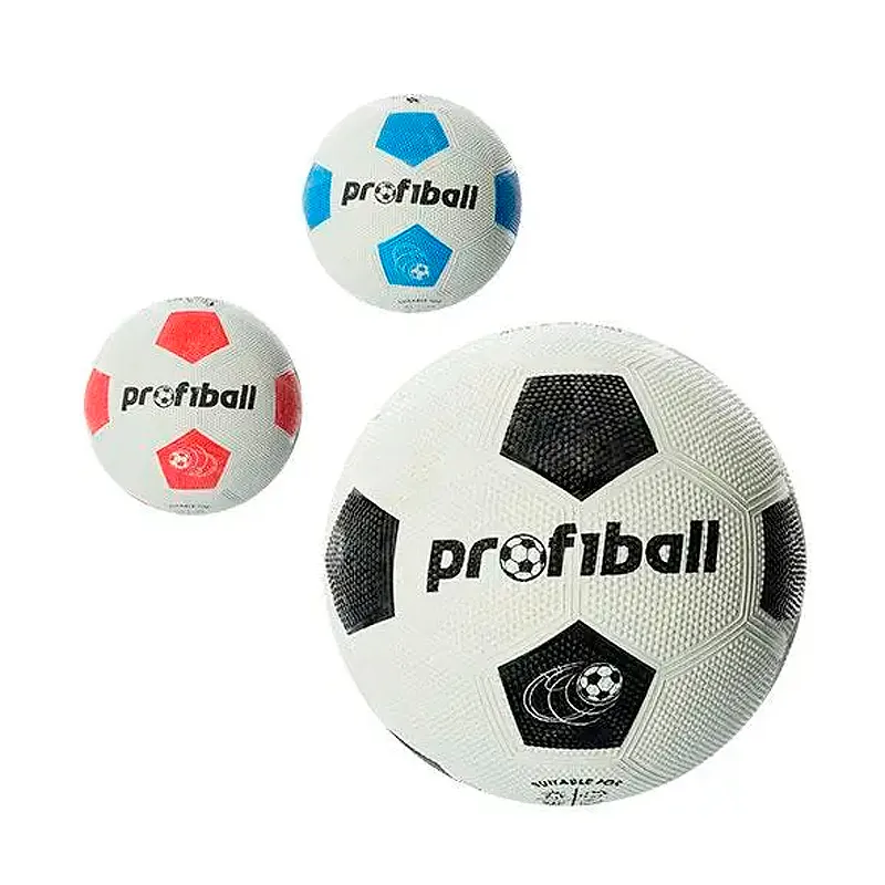 М&#039;яч футбольний розмір 4, гума Grain, 290г, Profiball, сітка (VA-0008)