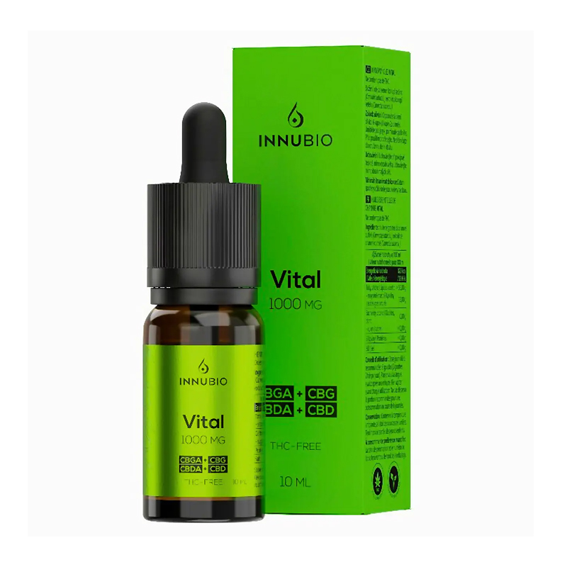 INNUBIO Vital THC – FREE 1000mg (10%) CBGA/CBG + CBDA/CBD 10ml large popup