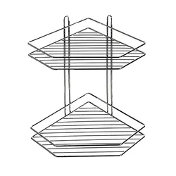 Полиця у ванну 2 яруси кутова 20.5*20.5*33.5 см (16 шт.) (MH-1981)