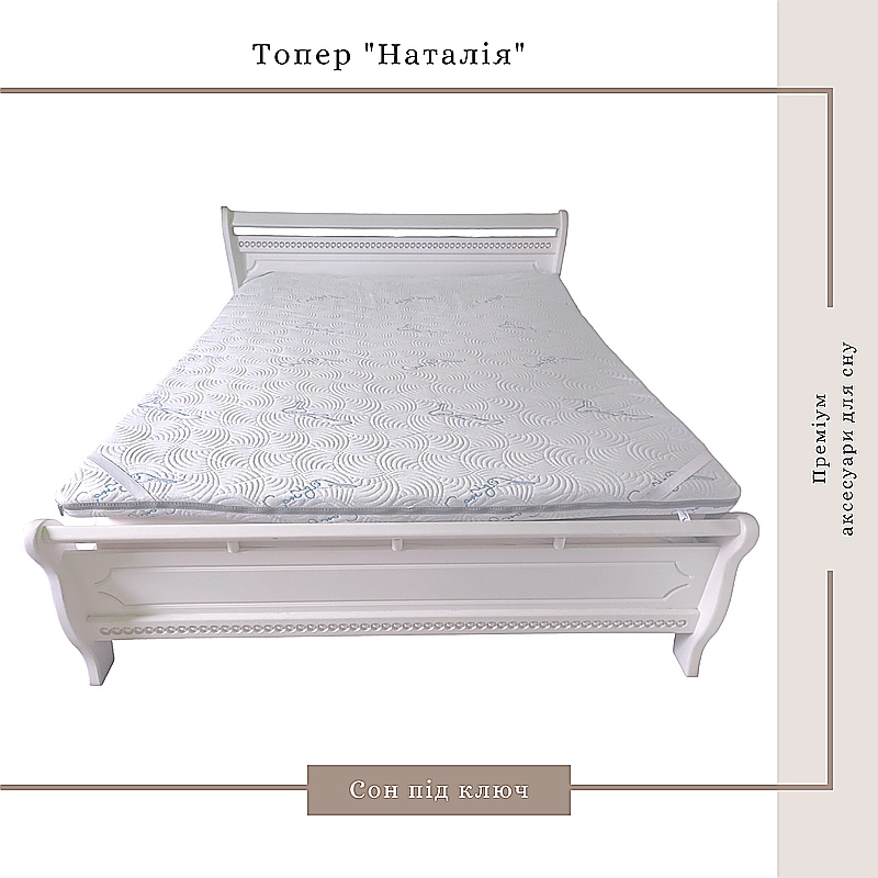 Топер Наталія ППУ Memory Foam, трикотаж, 140*200*8.5см large popup