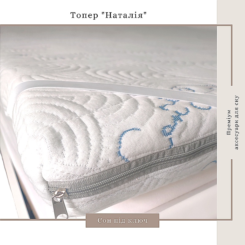 Топер Наталія ППУ Memory Foam, трикотаж, 100*190*8.5см large popup