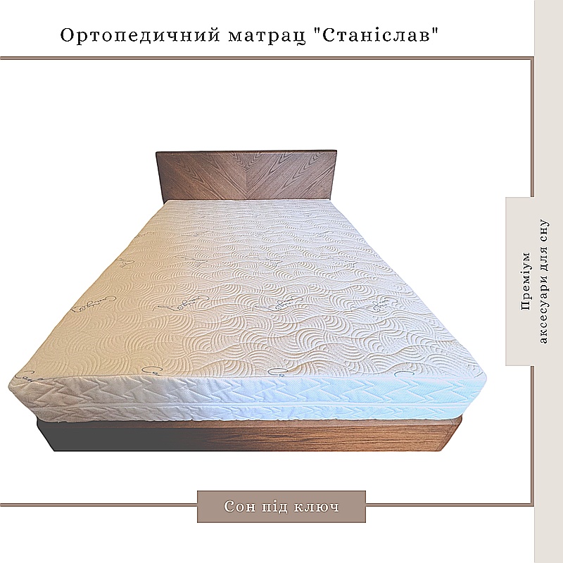 Матрац Станіслав ортопедичний, ППУ Memory Foam, білий, 120*190*21см large popup